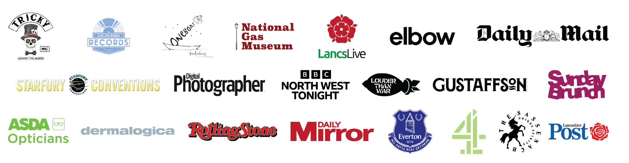 Brands I've worked with - updated